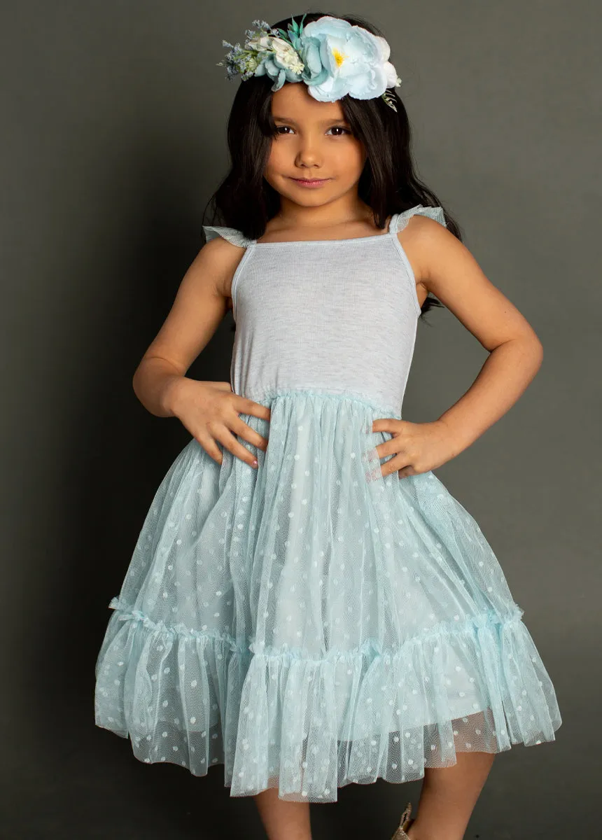 Leigh Dress in Blue Smoke