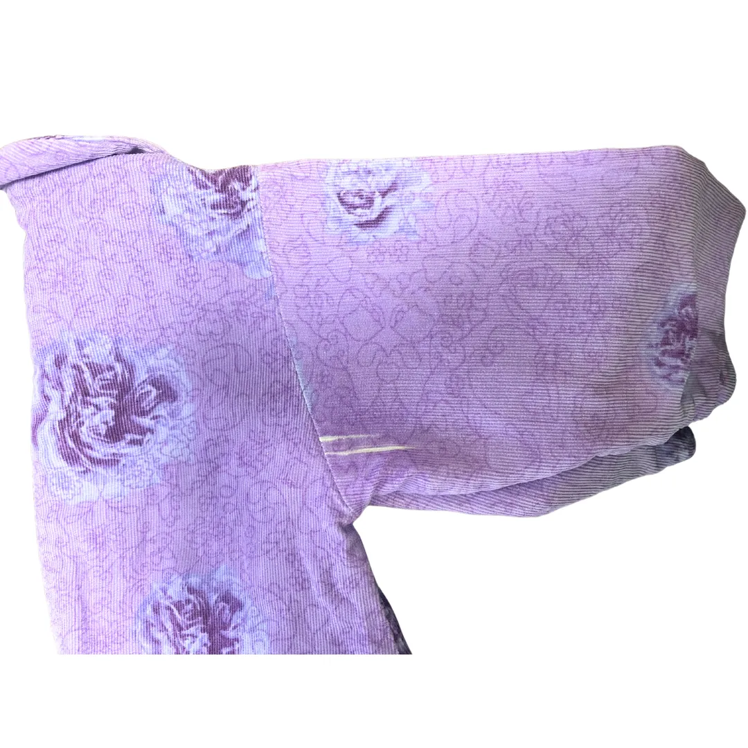 Lilac Cord Rose Cotton Lined Romper