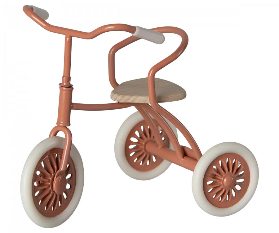 Maileg Mouse tricycle, Coral