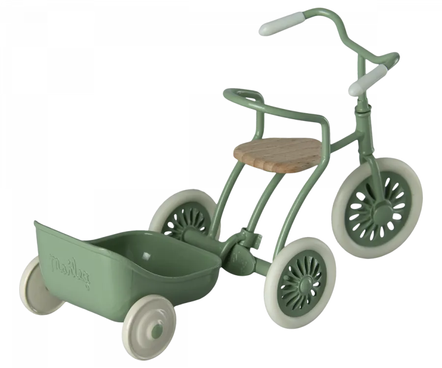 Maileg Mouse tricycle Hanger, Green