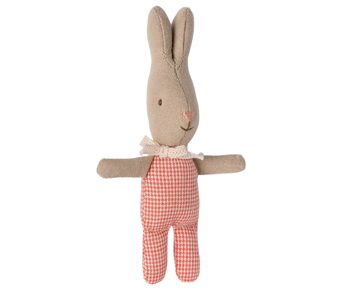 Maileg MY rabbit - red check 2024