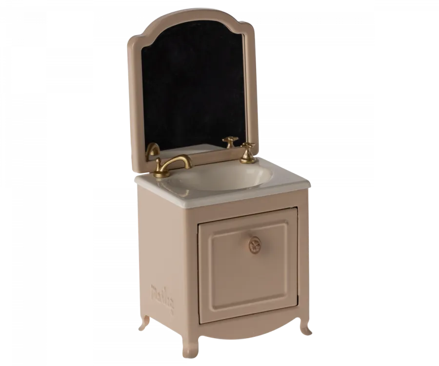 Maileg Sink dresser, Mouse - Powder