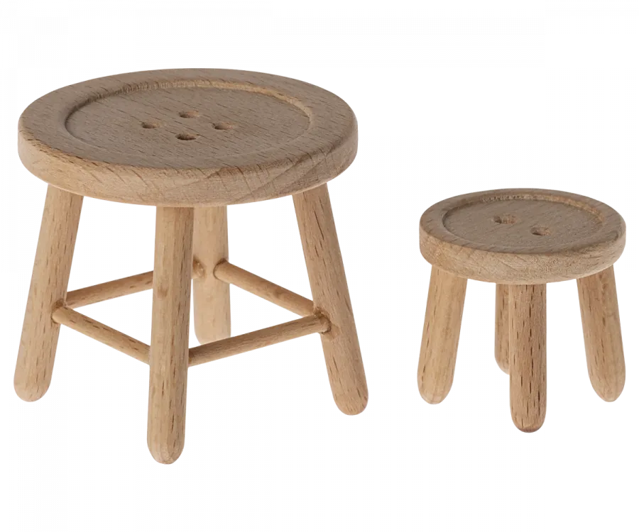 Maileg Table and Stool Set (Mouse)