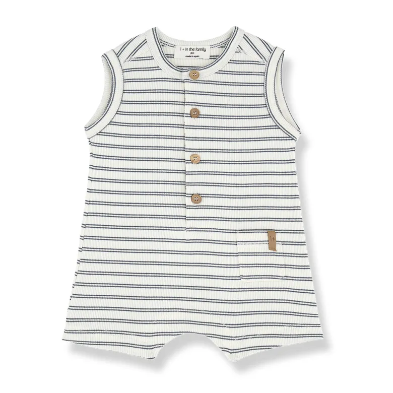 MANU knit romper - petroleum