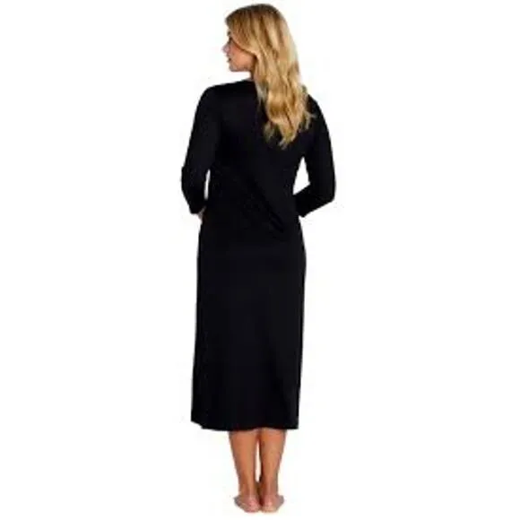 Marelle Audrey 3/4 Sleeve Sleepwear Gown BLACK XL Style #AUD-265 NEW