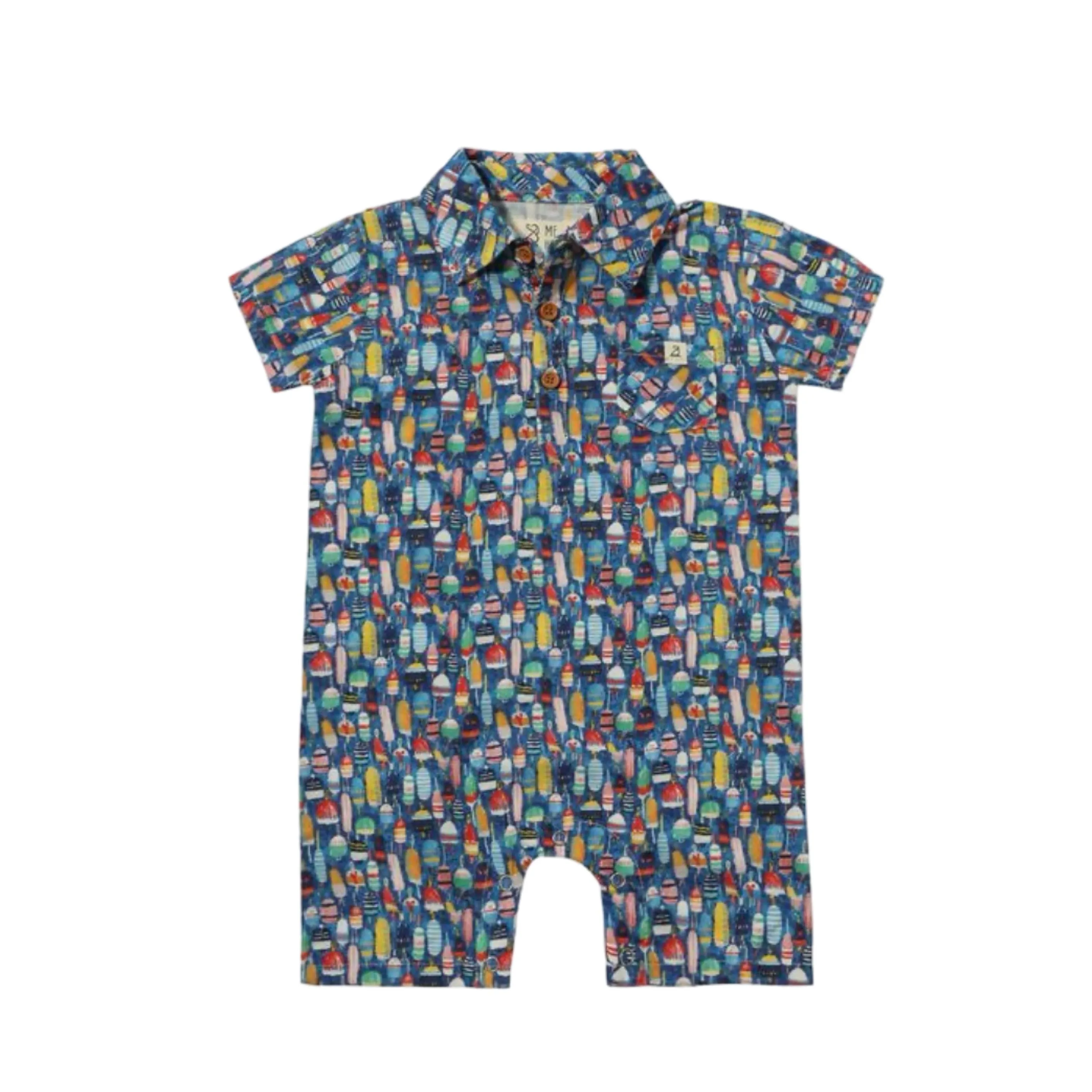 Me & Henry Romper -  Multi Buoys