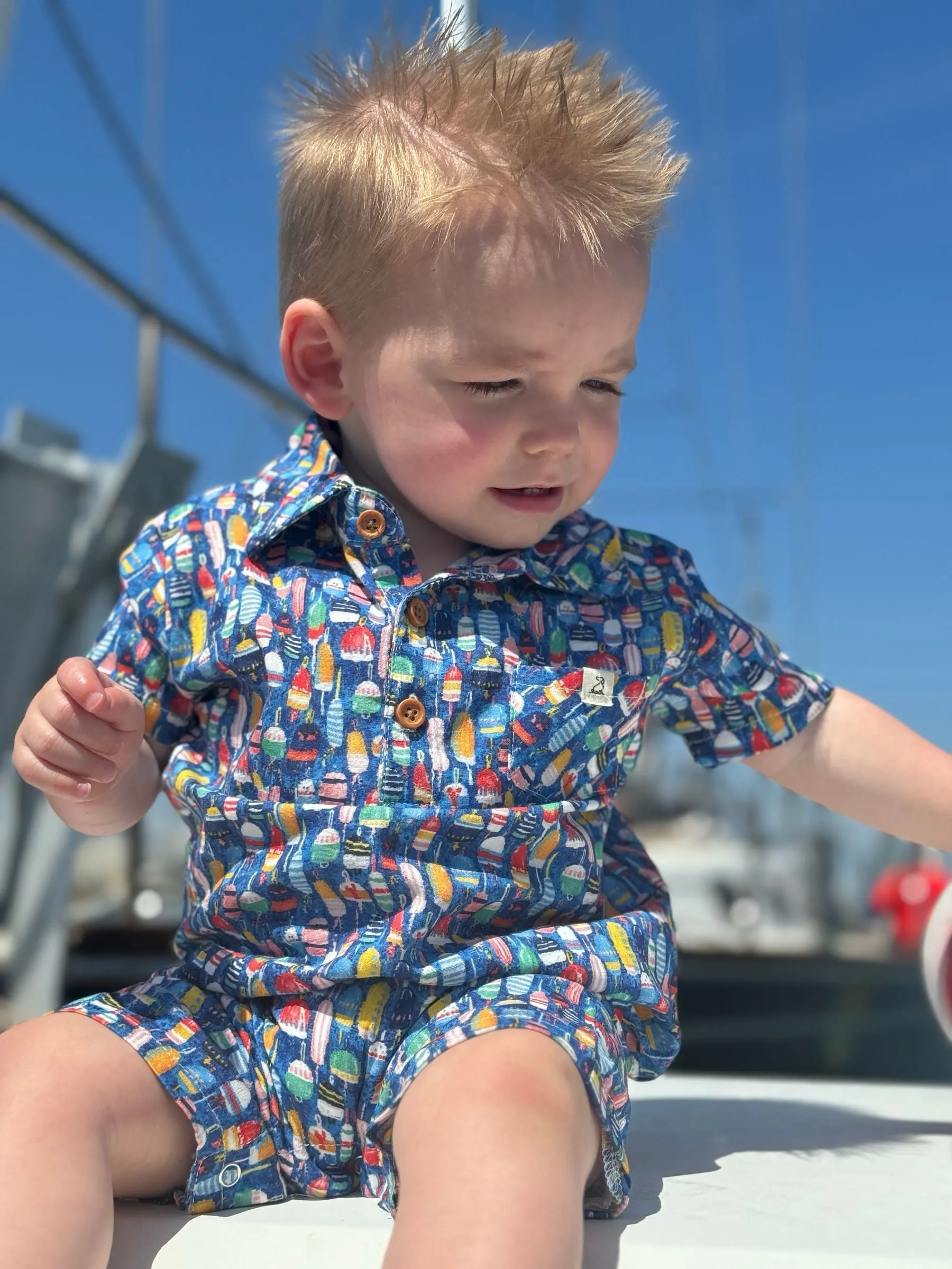 Me & Henry Romper -  Multi Buoys