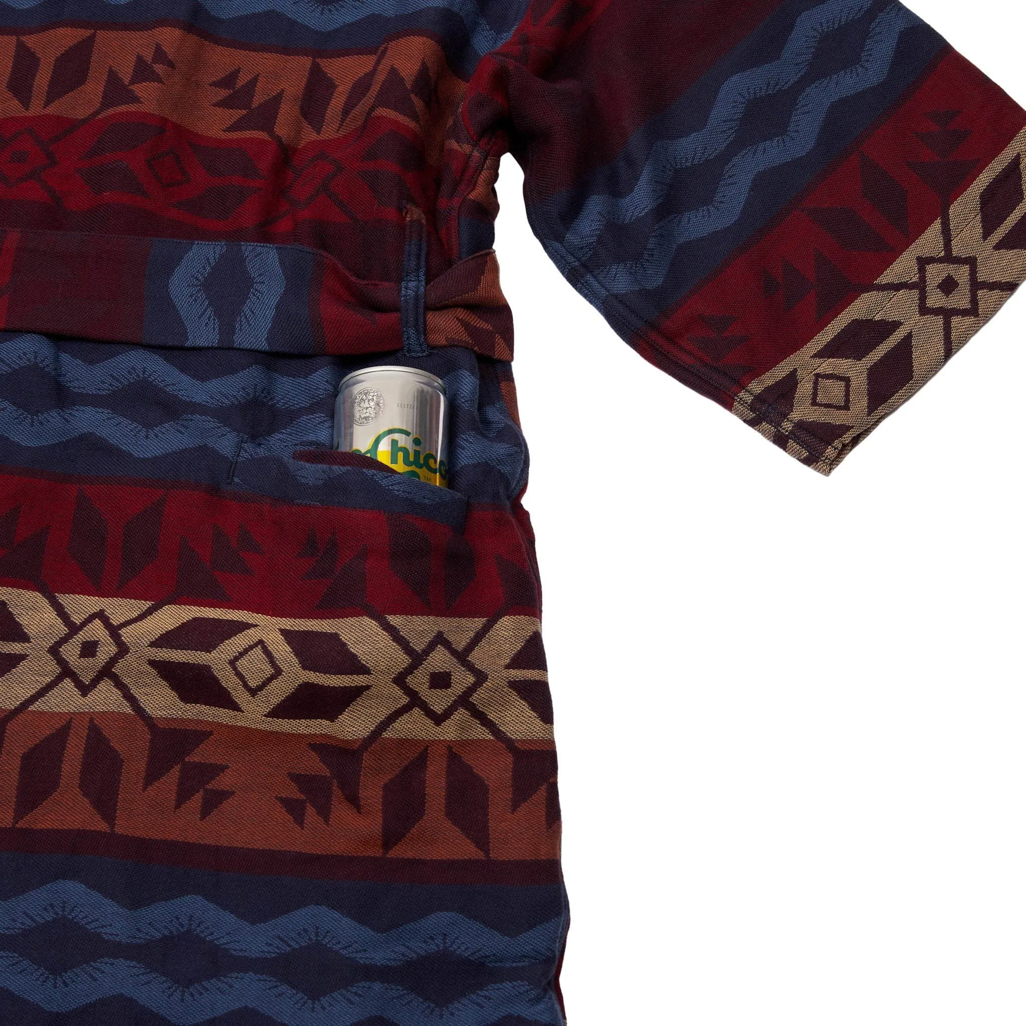 Men’s El Garibaldi Robe (Long) - Fireside Fair Isle, Ember