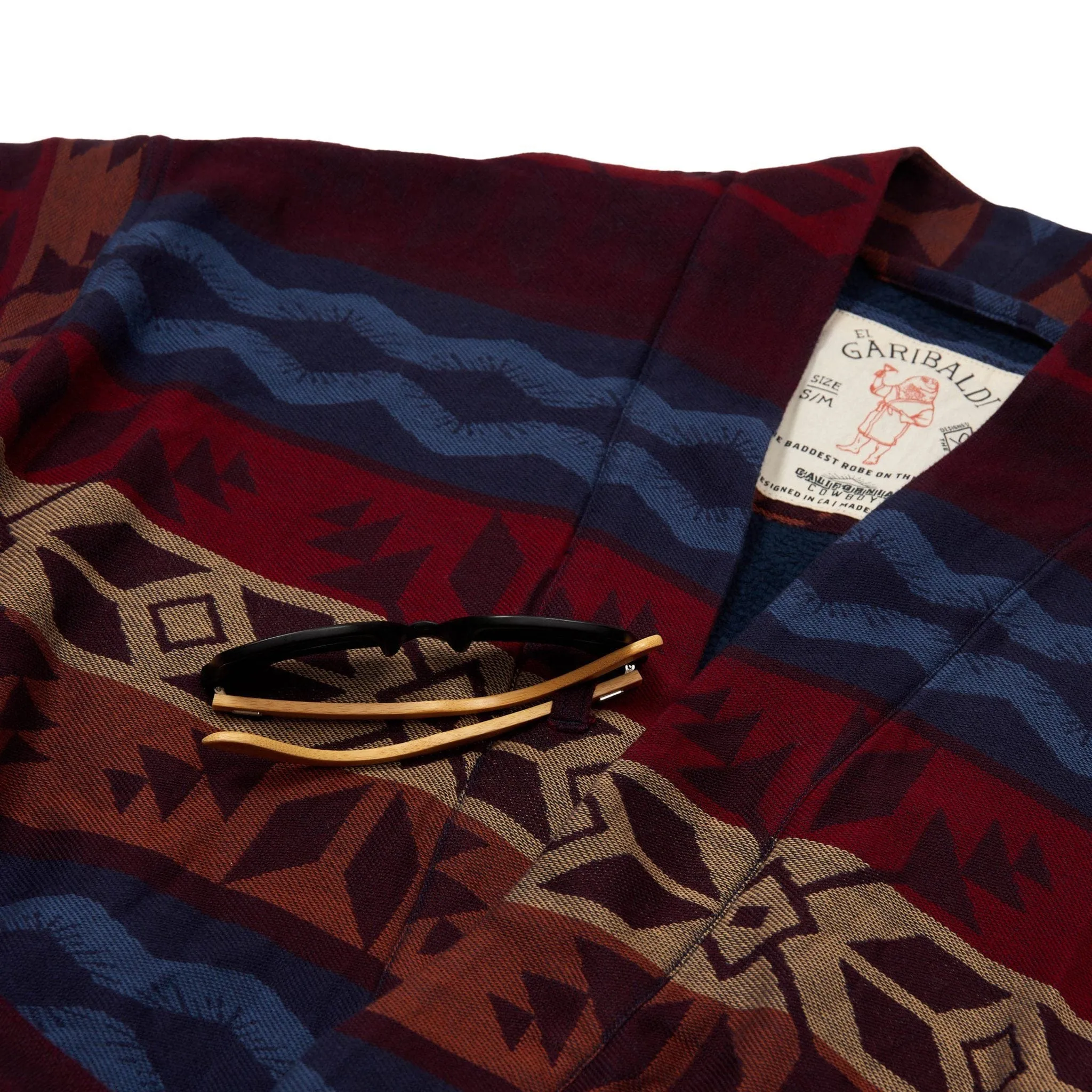 Men’s El Garibaldi Robe (Long) - Fireside Fair Isle, Ember