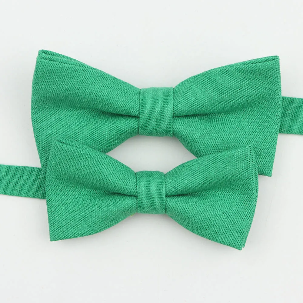 Mr and Master Linen Bow Tie Sets