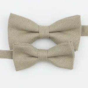 Mr and Master Linen Bow Tie Sets