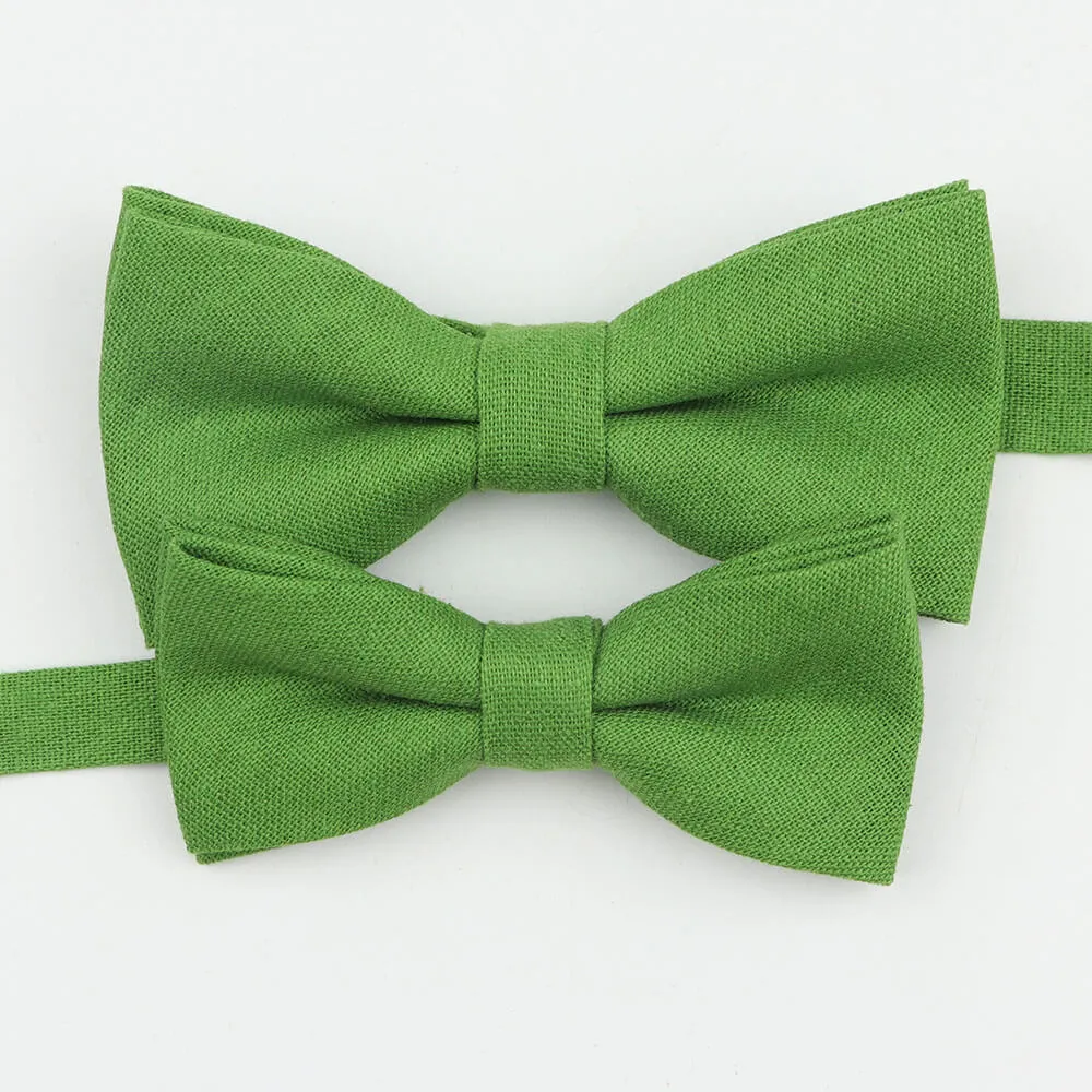 Mr and Master Linen Bow Tie Sets