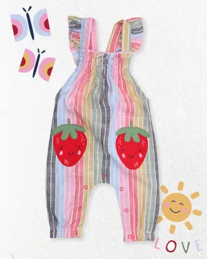 Multicoloured Strawberry Applique Romper