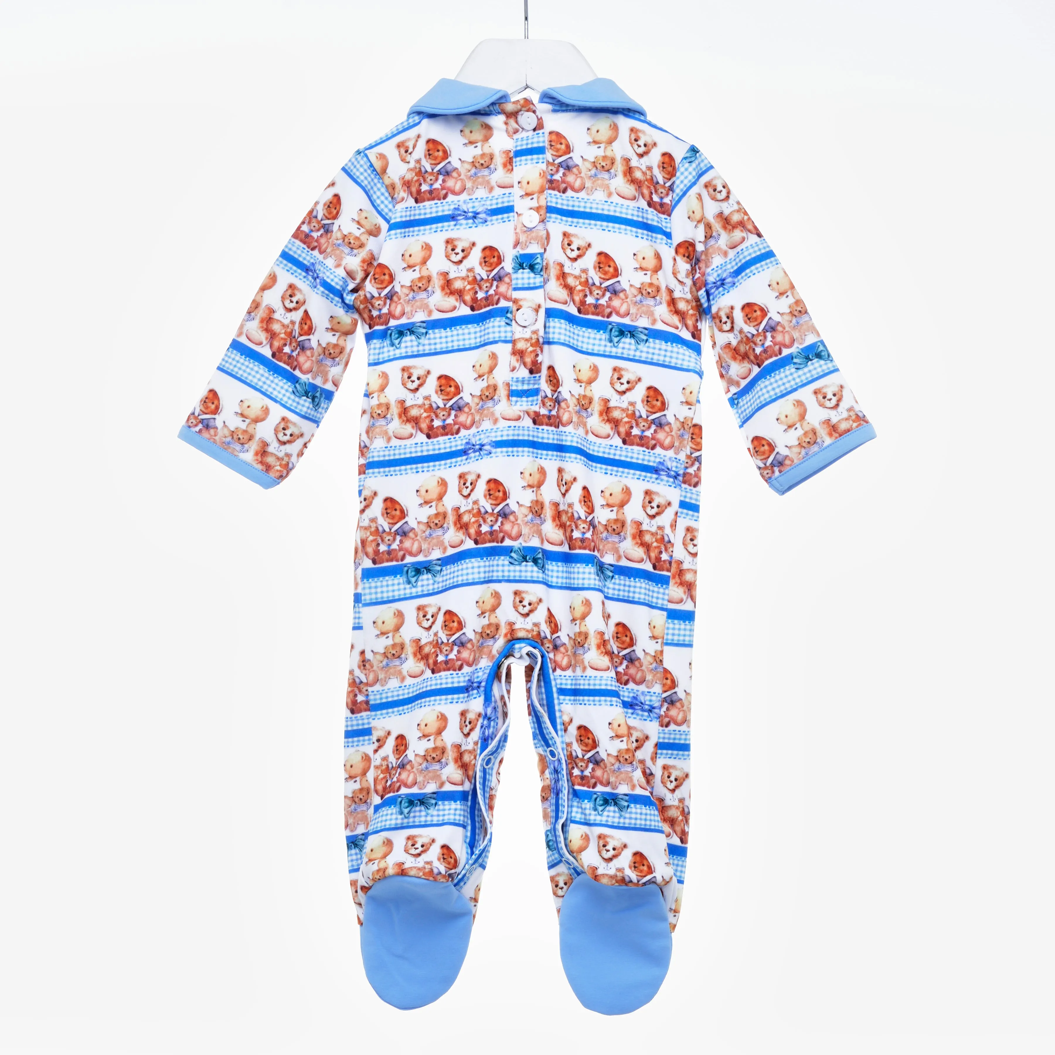 Ocean Baby Boys Smocked 3 Bears Sleepsuit (NB-18M)