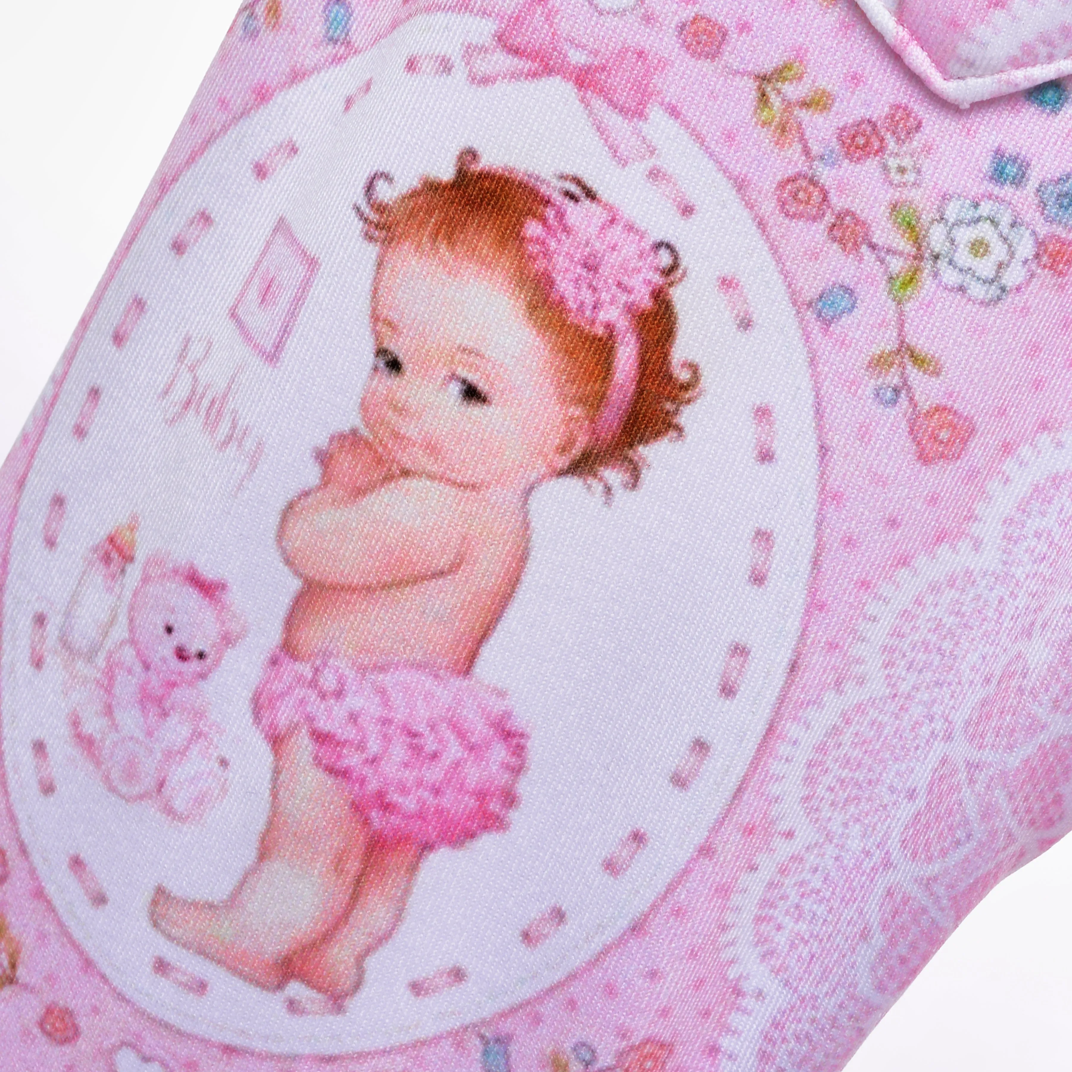 Ocean Baby Girls Pink Smocked Vintage Doll Sleepsuit & Headband Set (NB-12M)