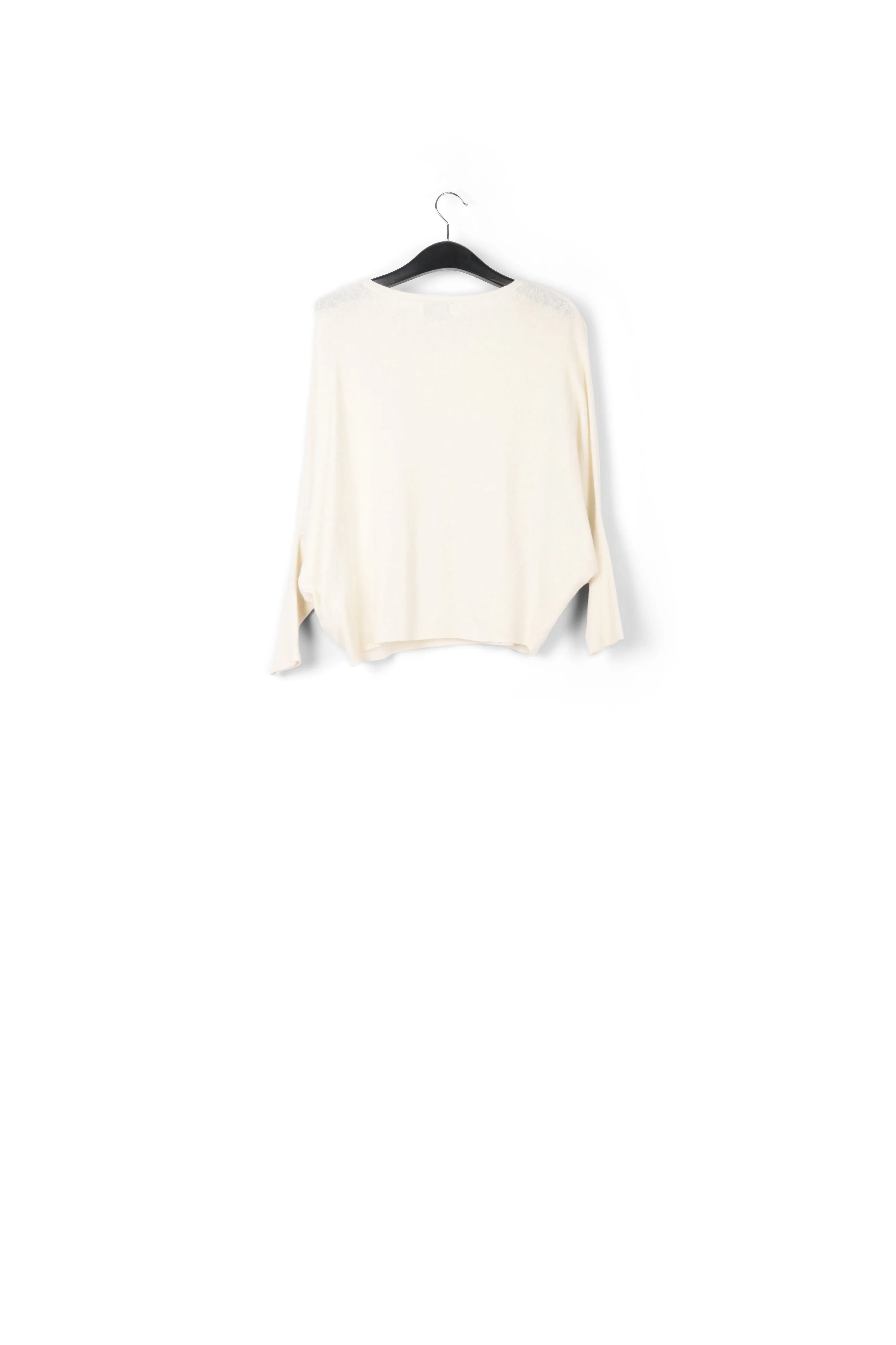 Off-white fine-knit sweater