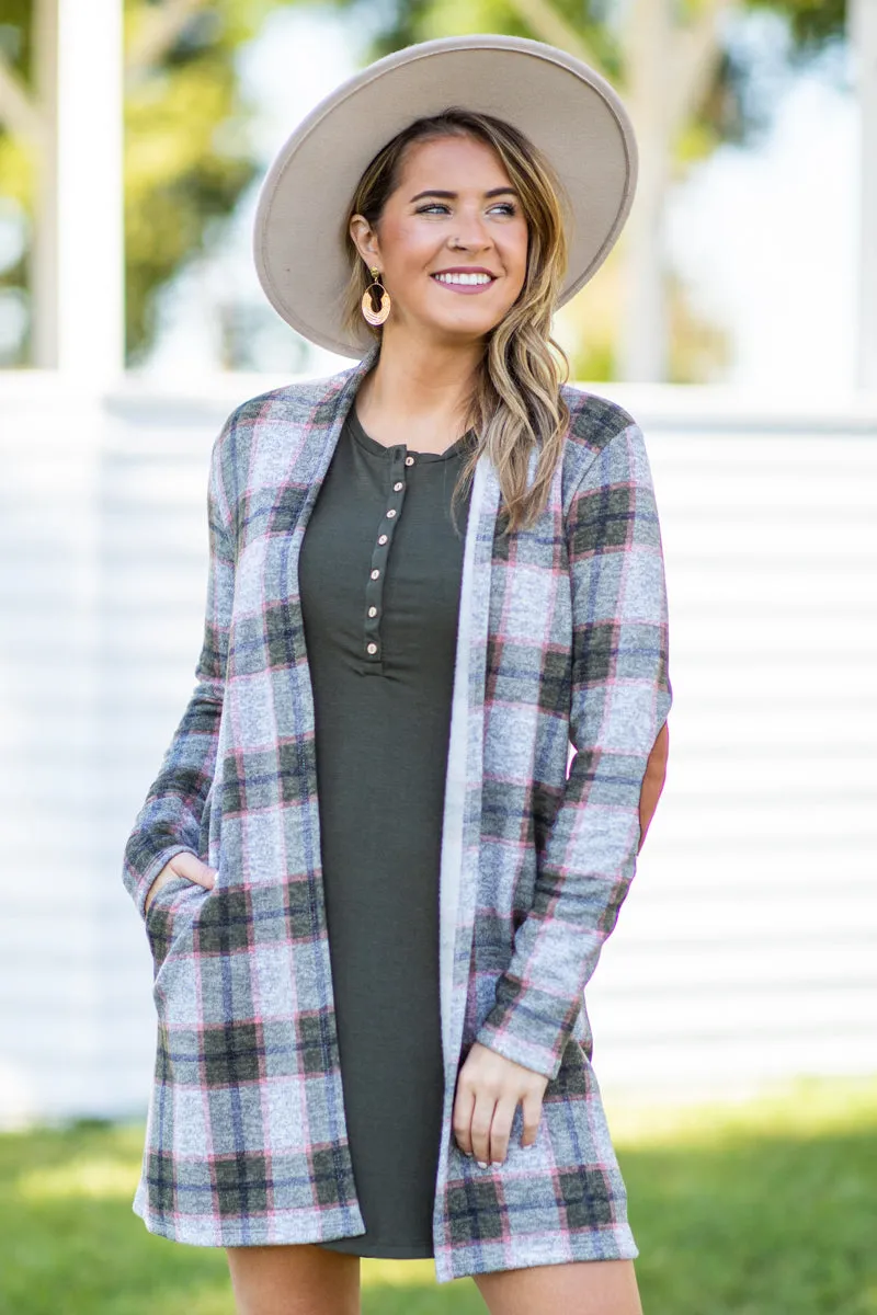 Olive Long Sleeve Knit Dress