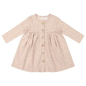 Organic Cotton Poppy Dress - Rosalie Field Rose Dust