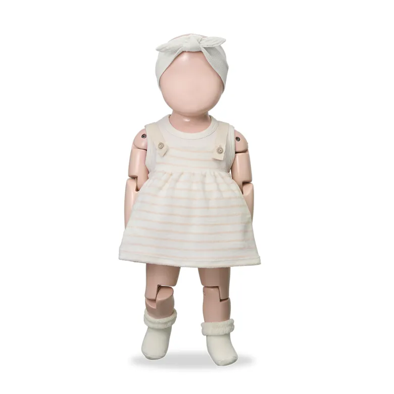 ORLENA knit dress bloomer - nude/pink