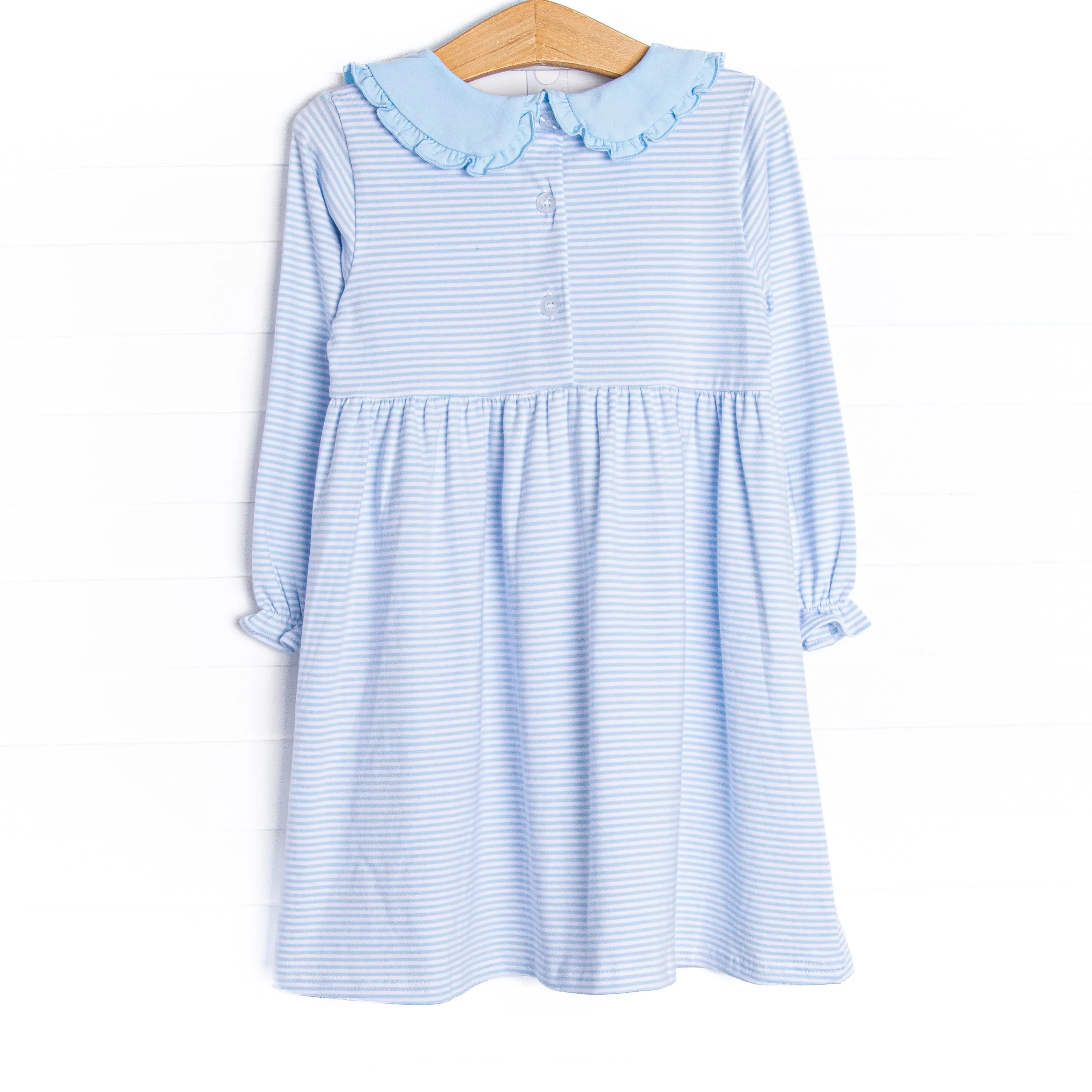 Party Pony Applique Dress, Blue
