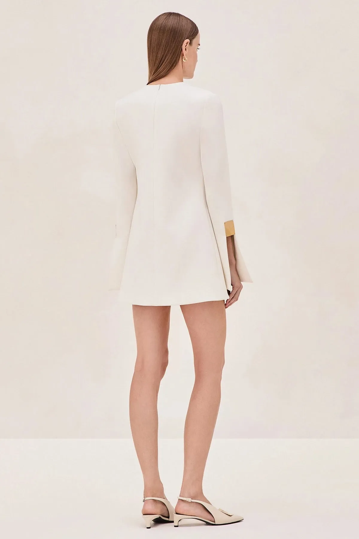 Petra Short Dress in Ivory