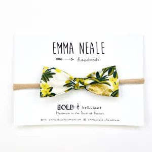 PINEAPPLE VINES RUBY BOW HEADBAND