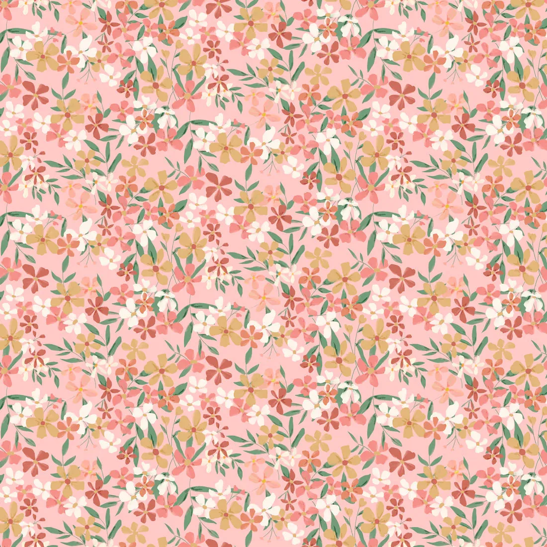POPPIE COTTON - Painted Blossom - Amanda Grace - 24651 Pink Painted Blossom