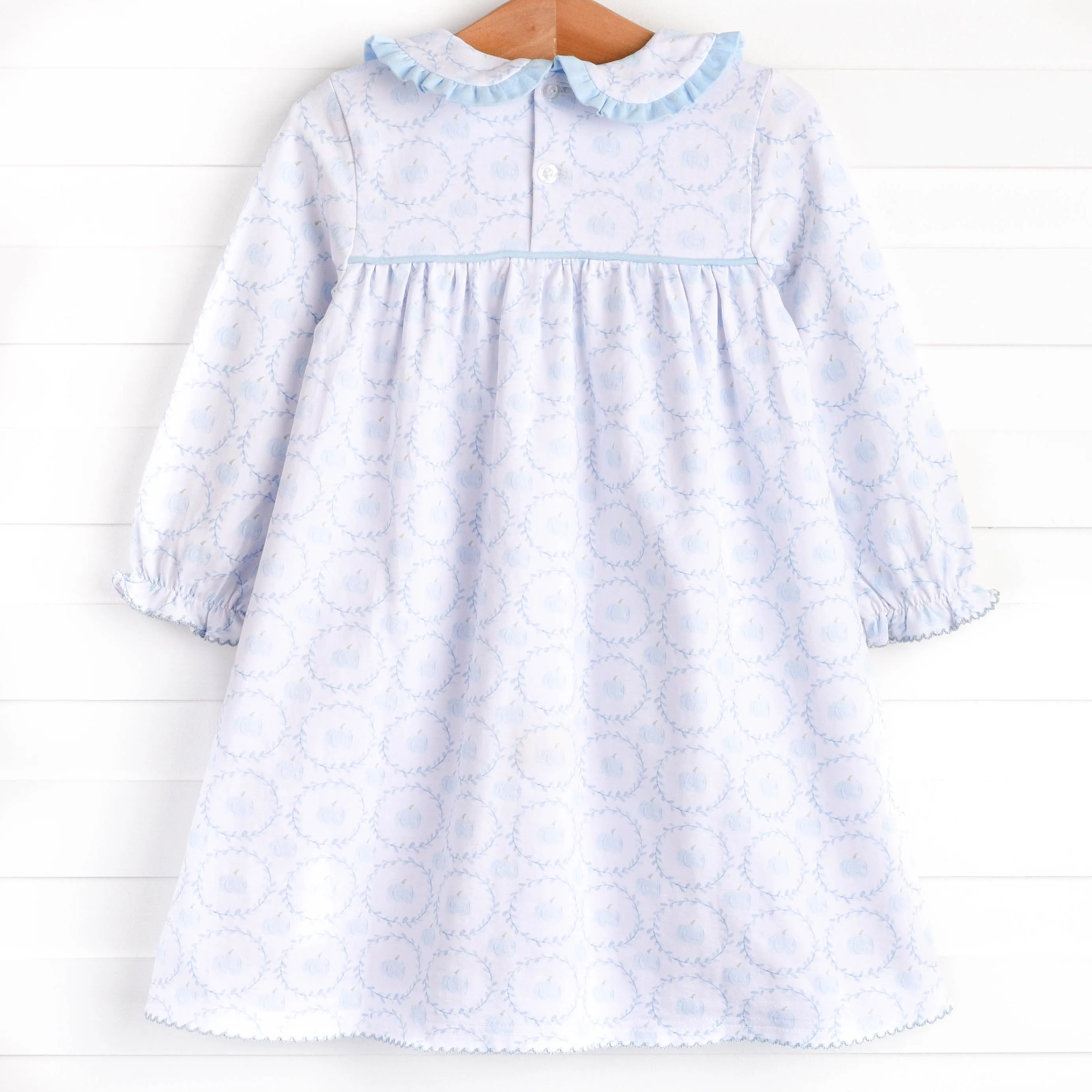 Powder Blue Patch Dress, Blue