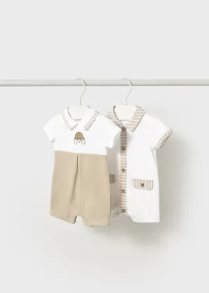 Pre-Order Mayoral 1705 Pack of Two Rompers