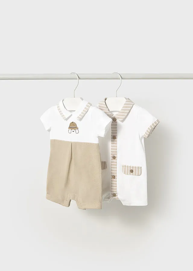 Pre-Order Mayoral 1705 Pack of Two Rompers