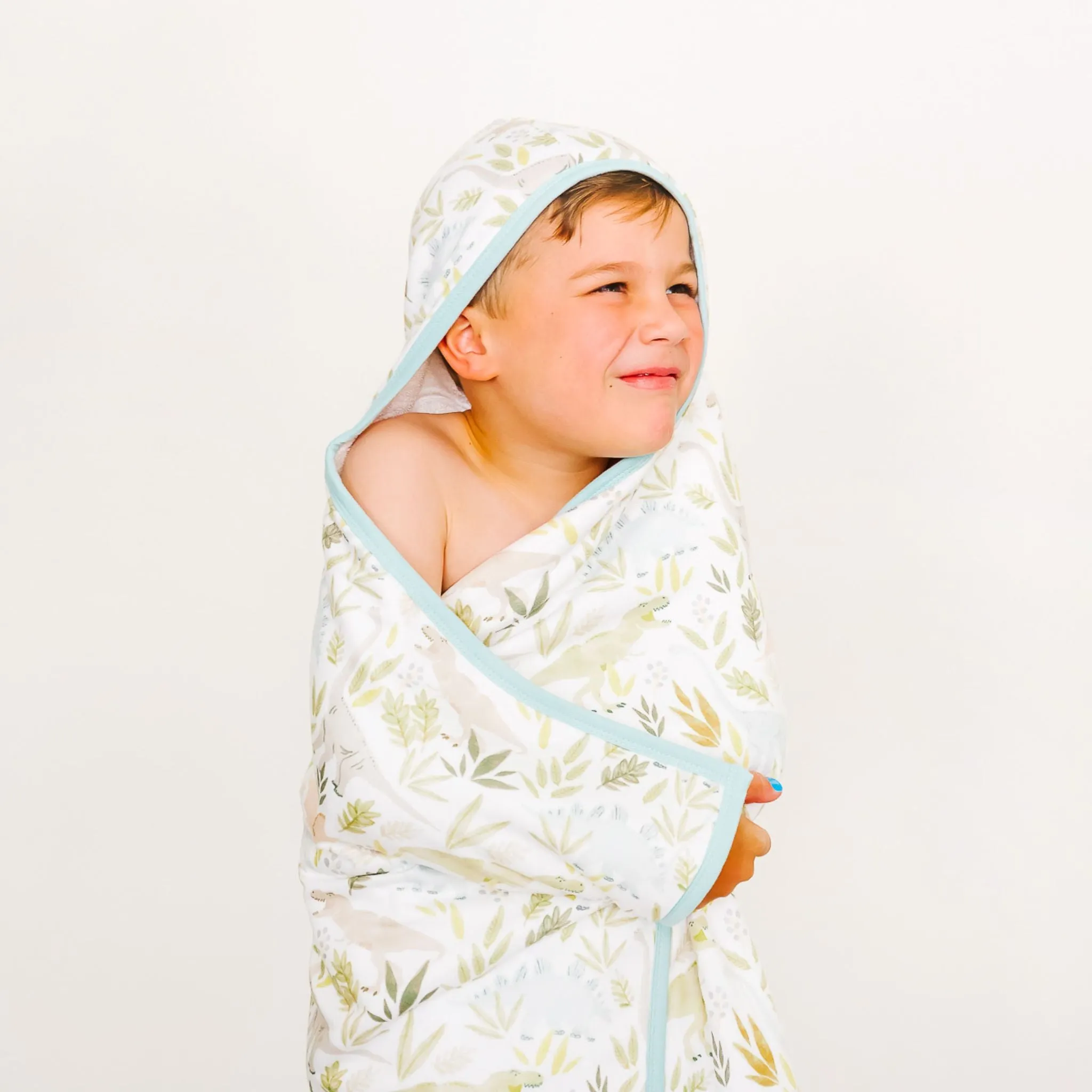 Premium Big Kid Hooded Towel - Rex