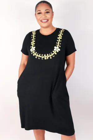 PUAKENIKENI LEI TRAPEZE DRESS