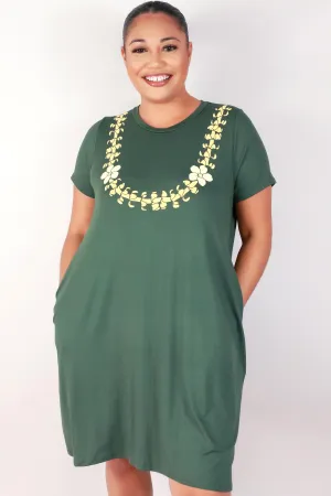 PUAKENIKENI LEI TRAPEZE DRESS
