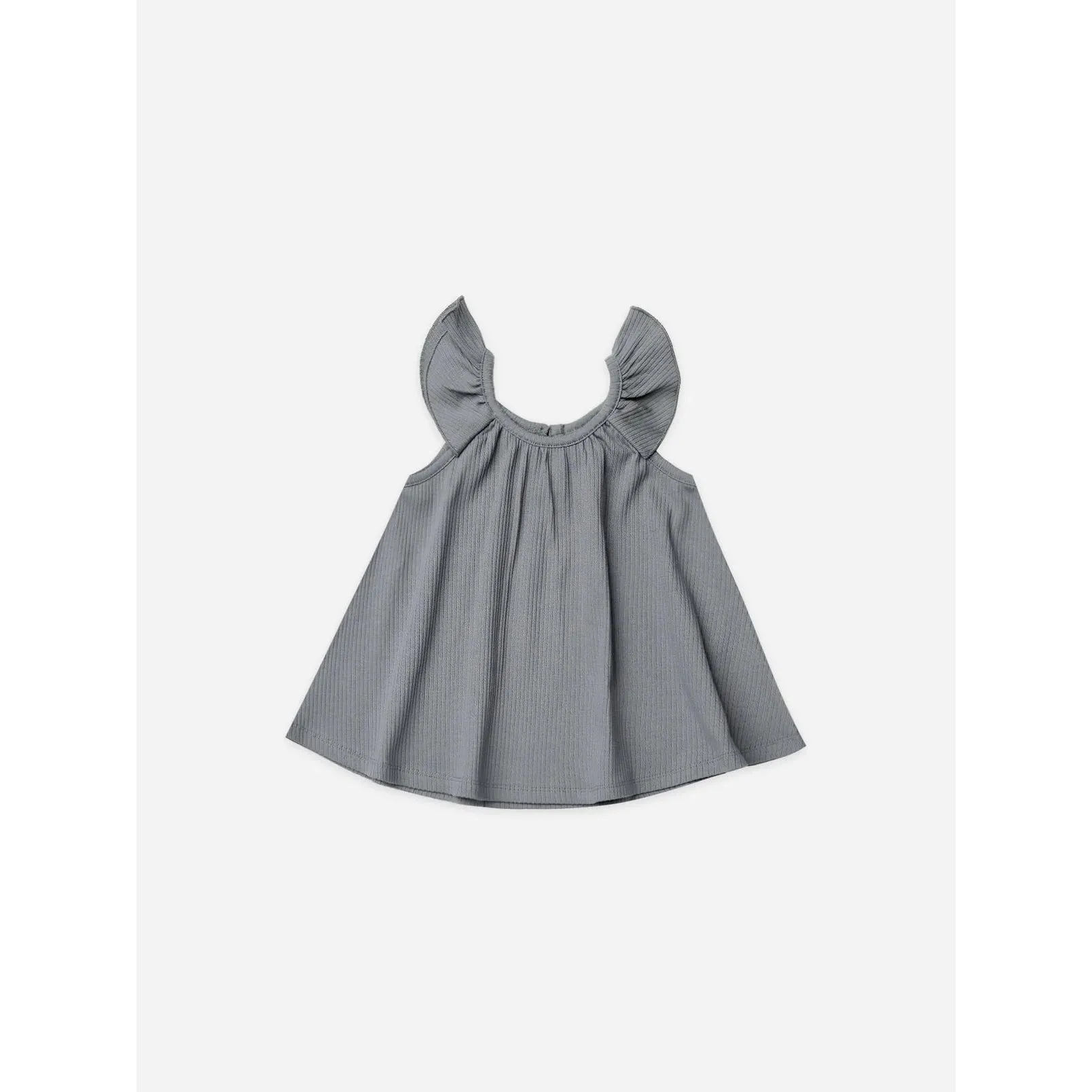 Quincy Mae Ocean Ruffle Swing Dress