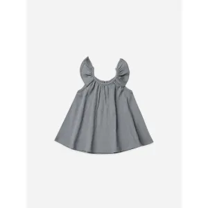 Quincy Mae Ocean Ruffle Swing Dress