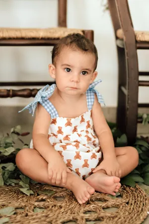 "Bambi" Camel Teddy Print Shortie