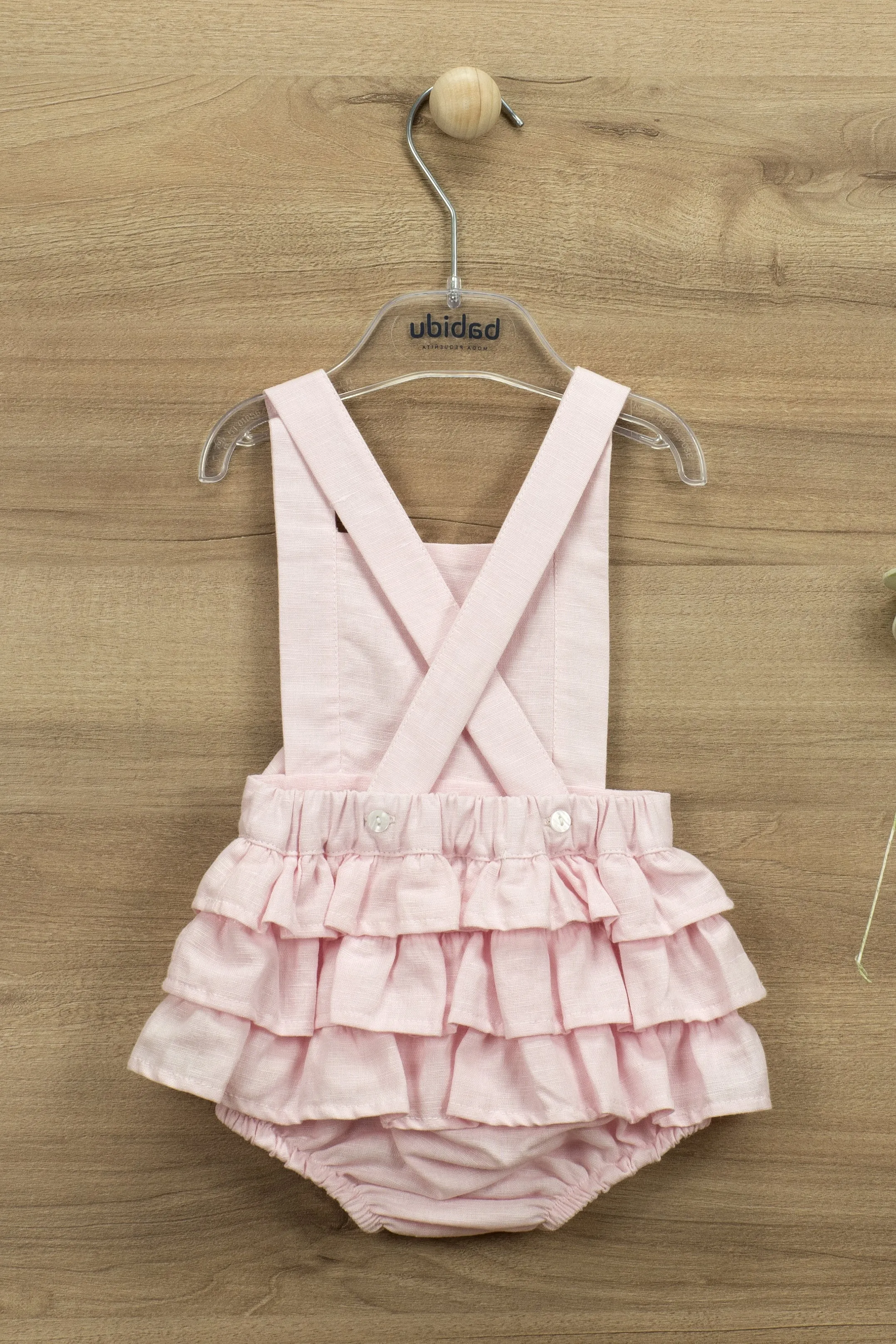 "Lenore" Ruffle Dungaree Romper