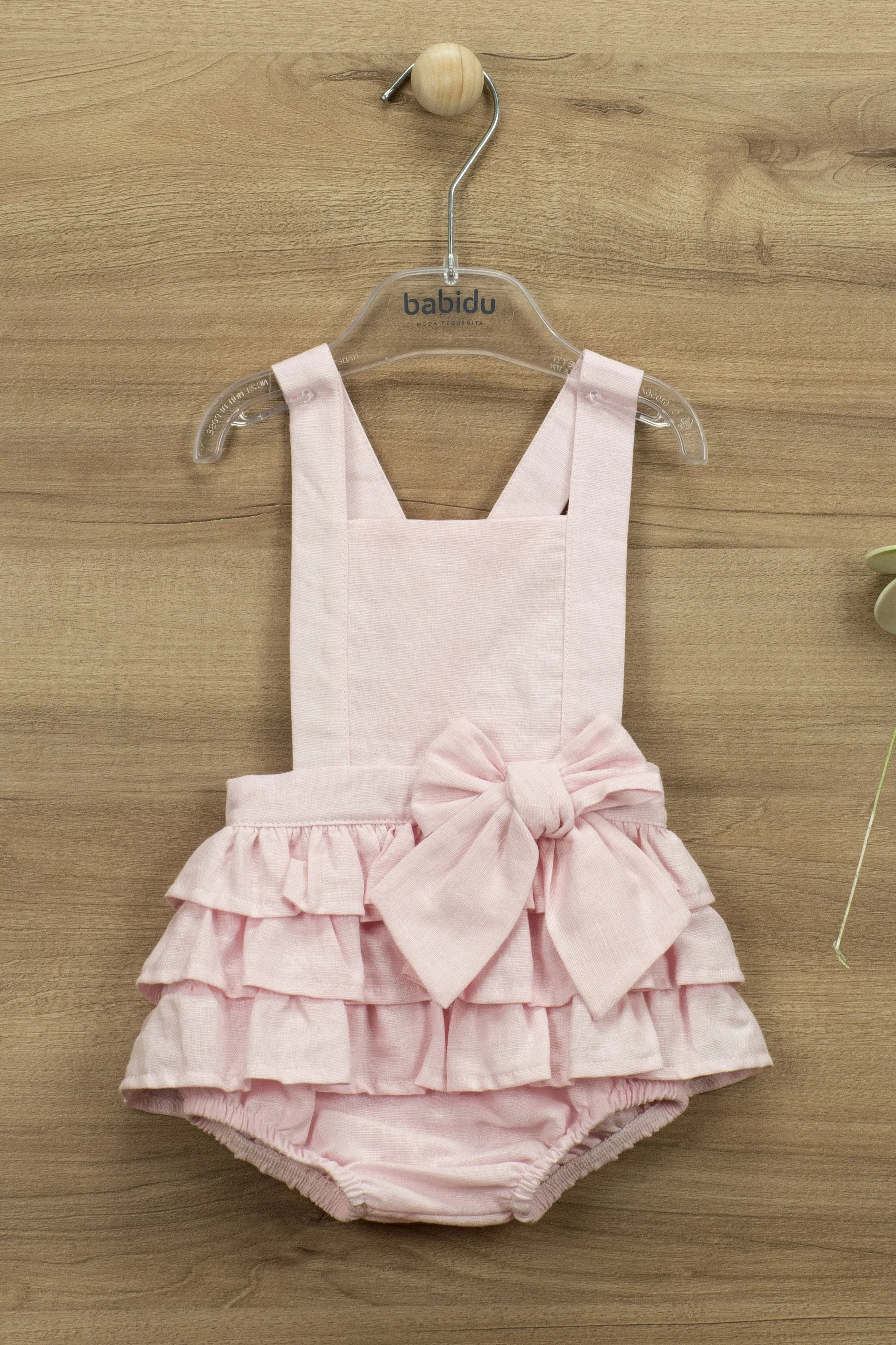"Lenore" Ruffle Dungaree Romper
