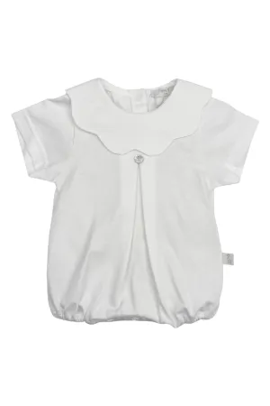 "True" Scalloped Collar Romper