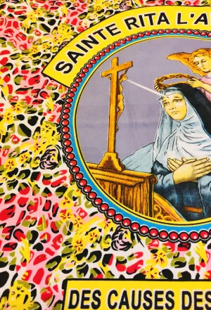 Religious African wax fabric