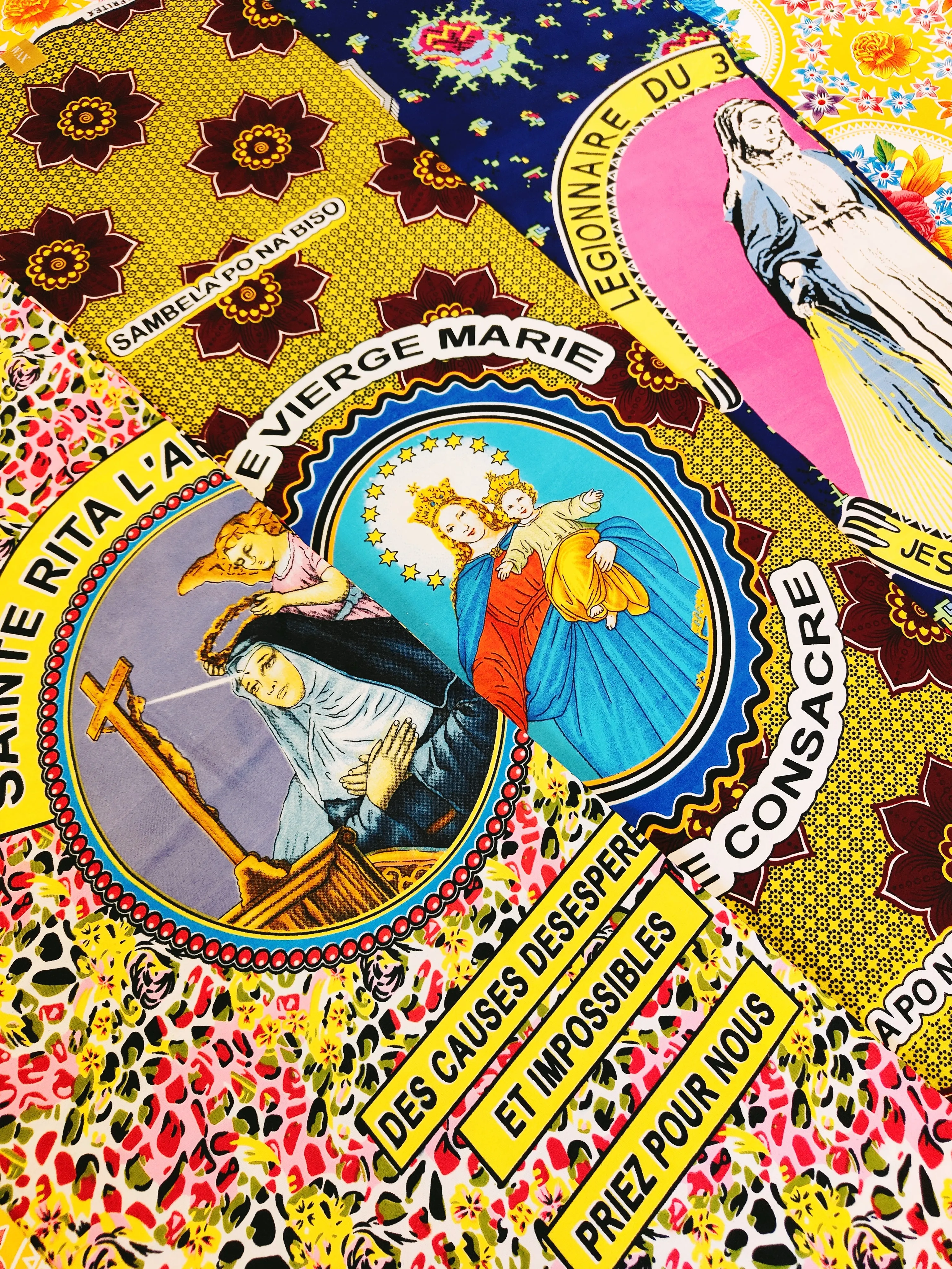 Religious African wax fabric