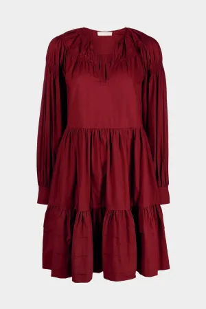Rosa Dress in Bordeaux