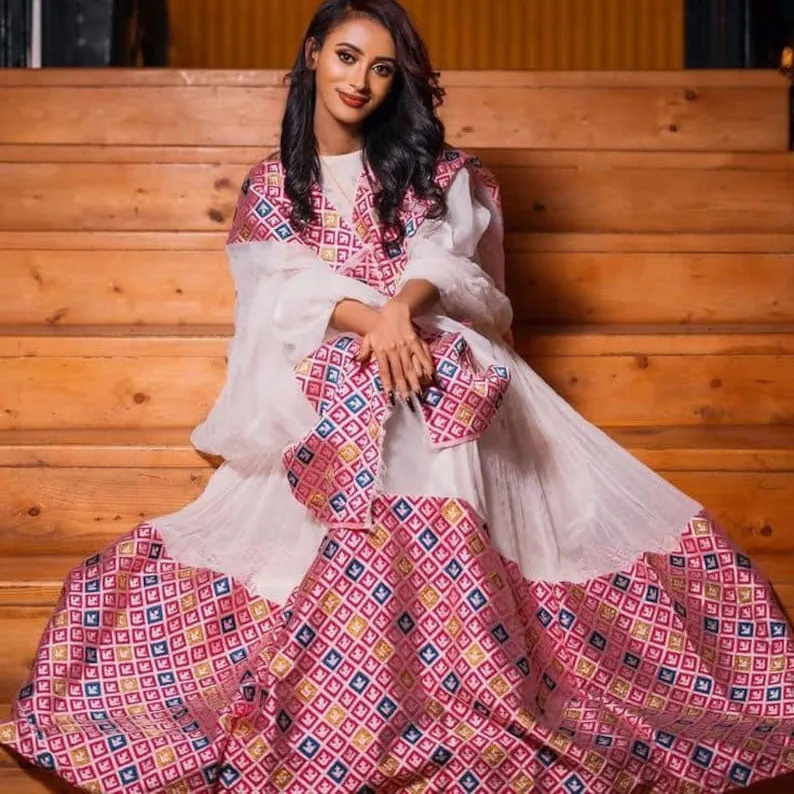 Roze Habesha dress