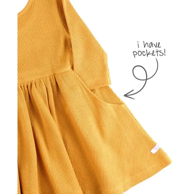 RuffleButts Honey Long Sleeve Knit Twirl Dress