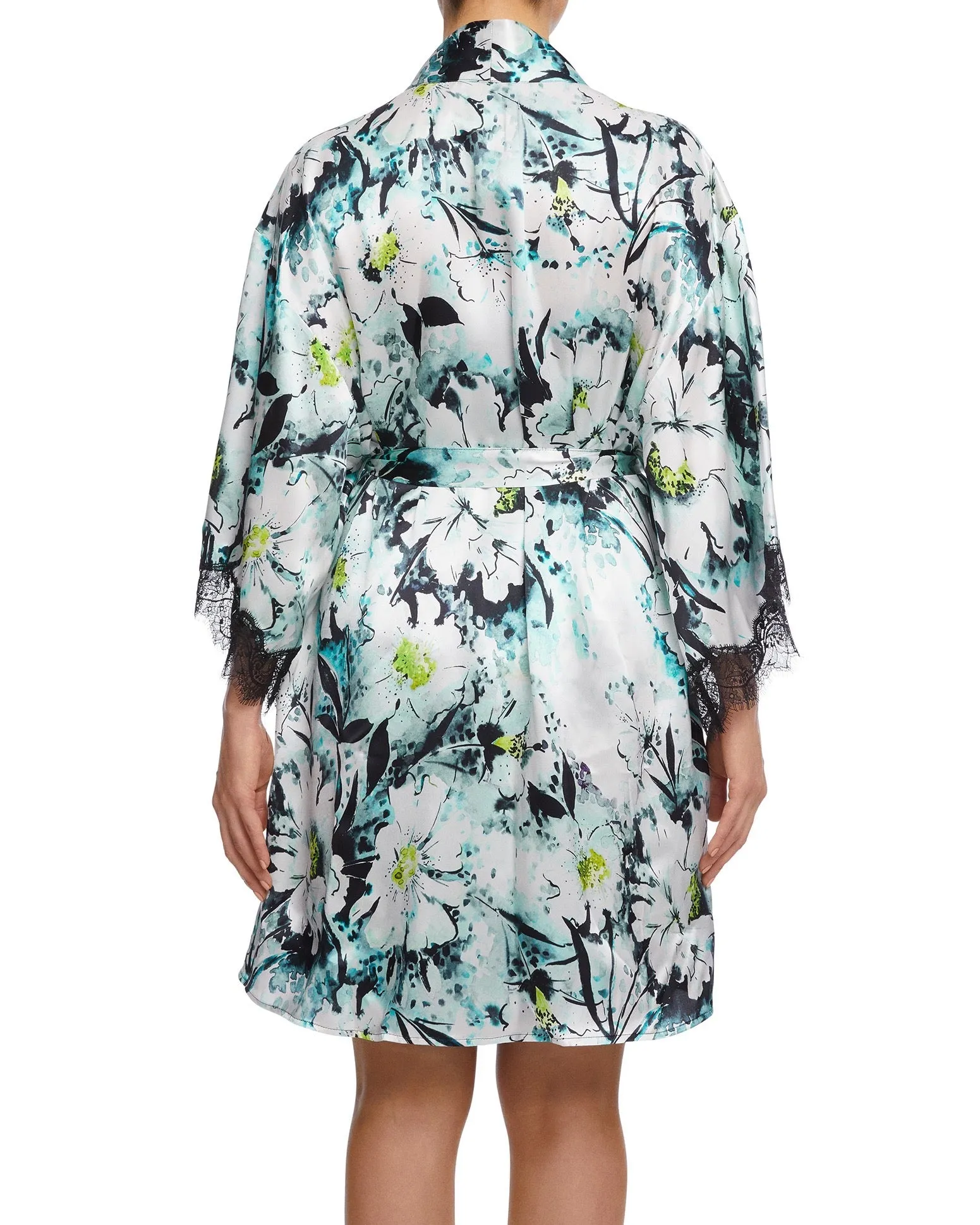 Sainted Sisters - Scarlett Silk Kimono - Splendor Print