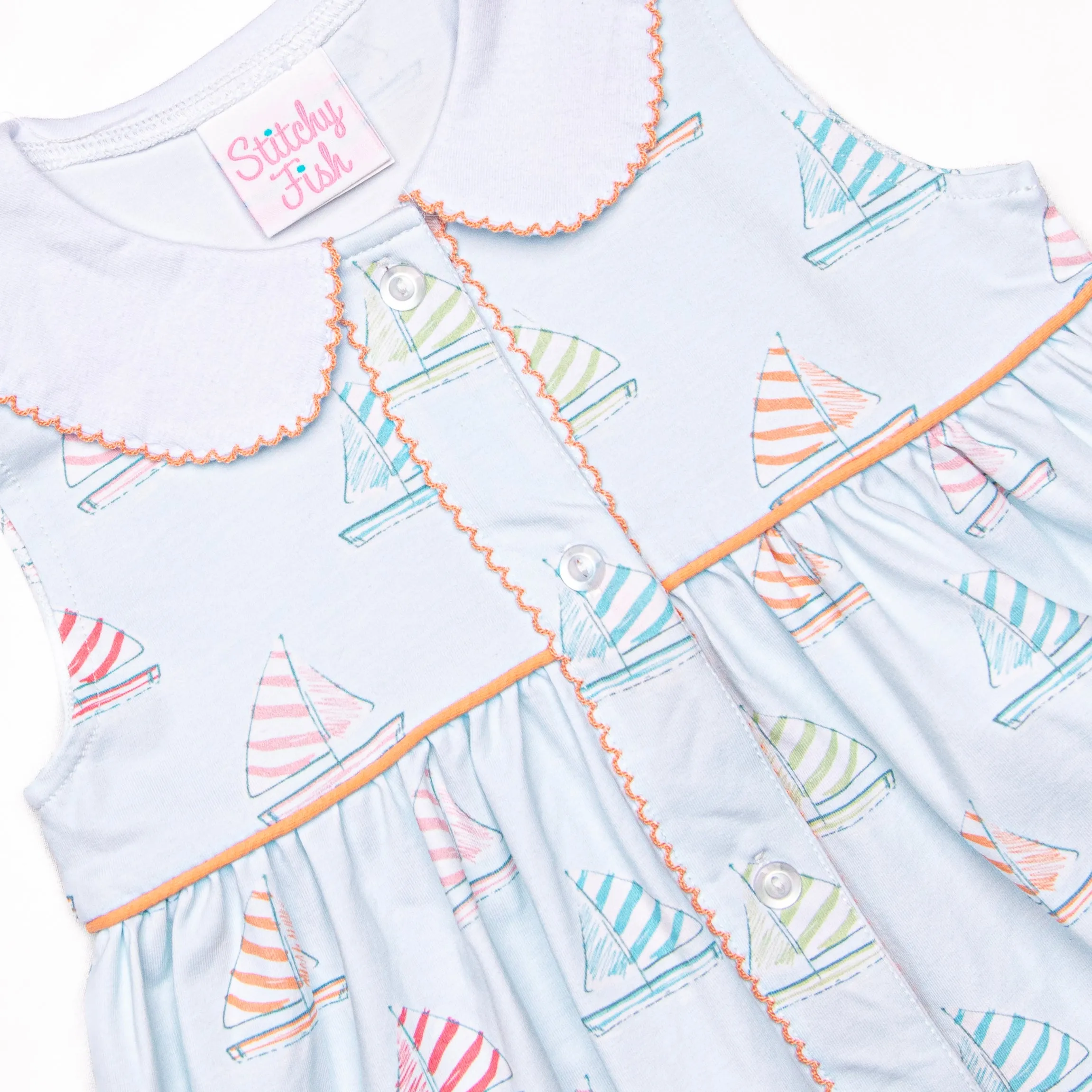 Southern Shores Dress, Orange