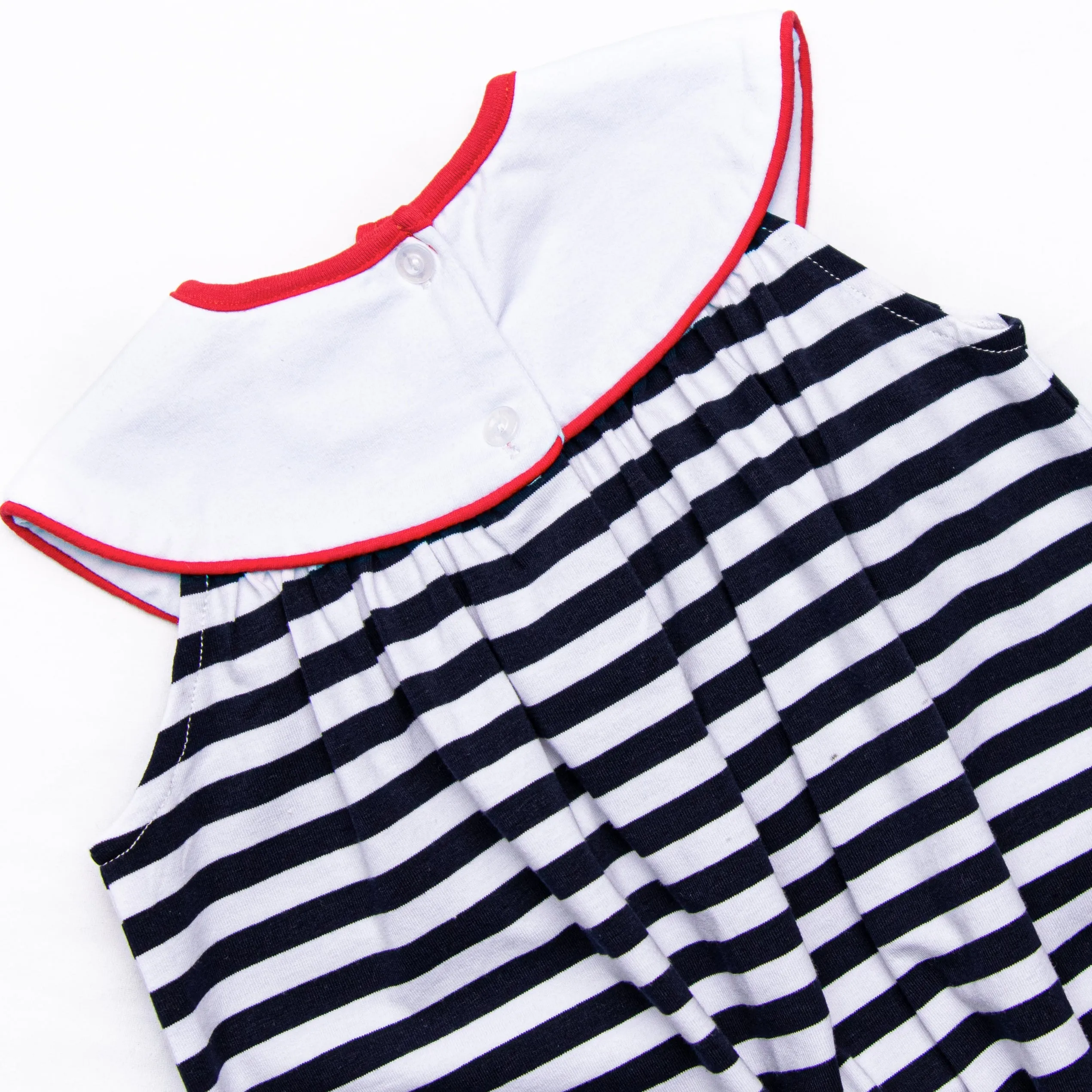 Star Spangled Shuffle Applique Dress, Navy