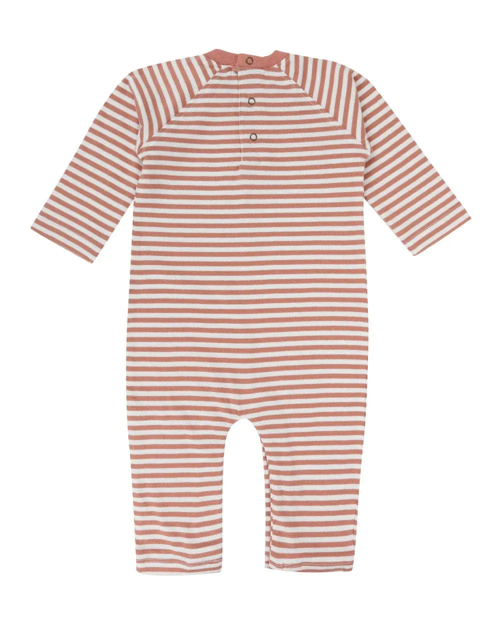 The Bear Character Striped Romper - Terracotta - BABY