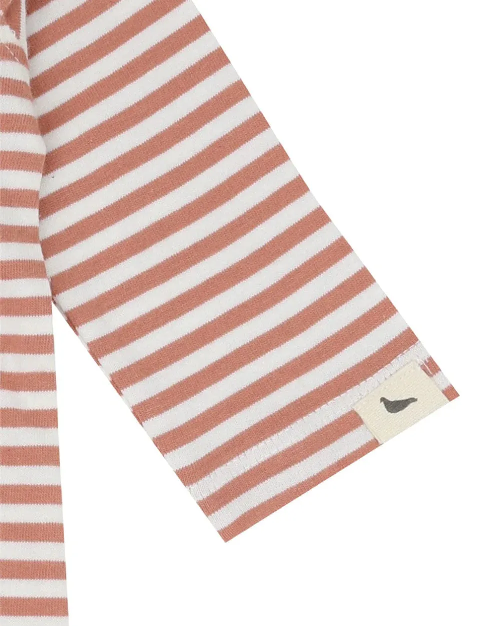 The Bear Character Striped Romper - Terracotta - BABY