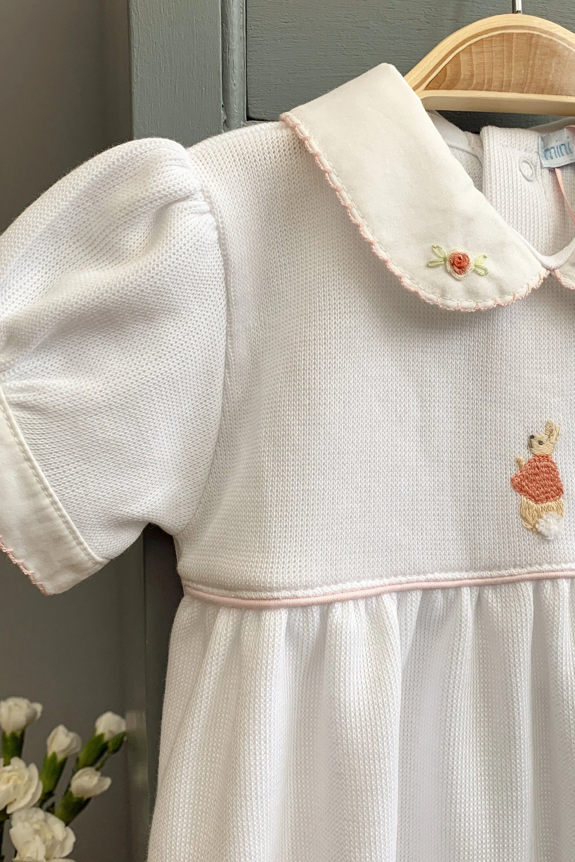 The Flopsy Bunnies White Knit Romper